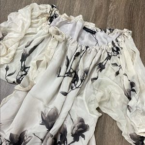 ZARA Flowy Floral Top